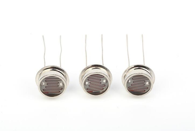 φ12mm caja de metal LDR CDS sensor de luz fotorresistor resistencia fotosensible MJ12510 MJ12515 MJ12525 MJ12558