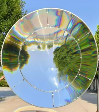 HW-F1800, diameter 2100 mm, st&oslash;rste PMMA rund form Fresnel Solar Spot Lens brennvidde 2100 mm temperatur kan n&aring; 2000 grader